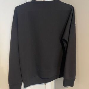Cynthia Rowley Classic Black Crewneck Sweater